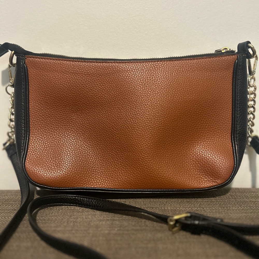 Nanette Lepore Brown and Cream Crossbody Bag - Picture 6 of 9
